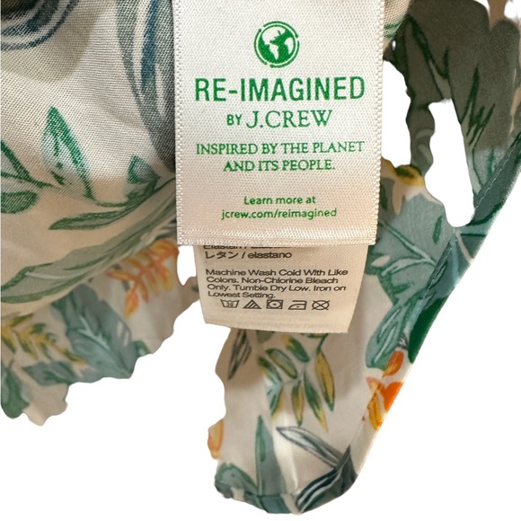 J. Crew Sleeveless Pineapple Cotton Poplin Shirt Signature Fit Size M - Picture 4 of 6